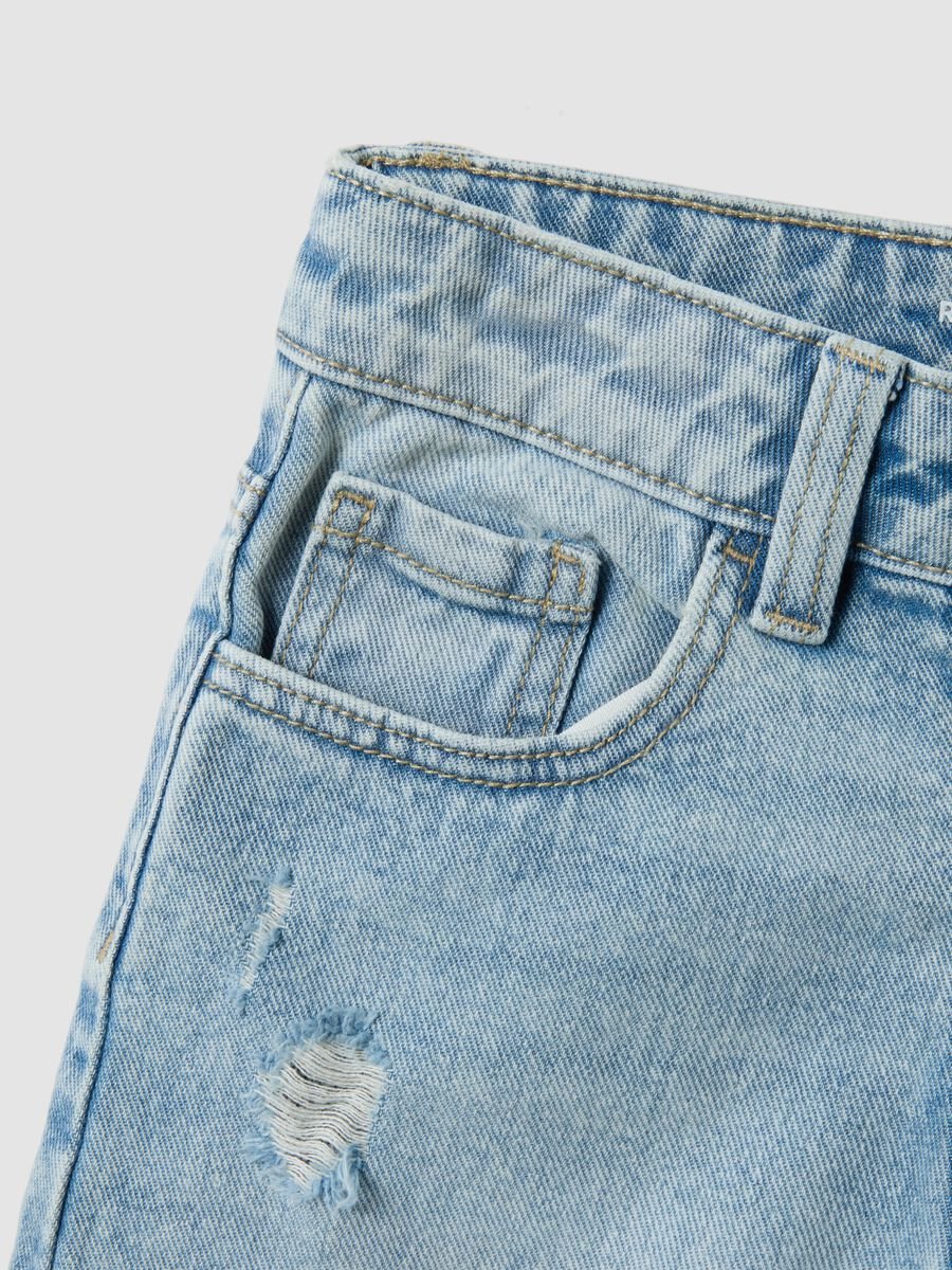 Wide-leg denim shorts_2