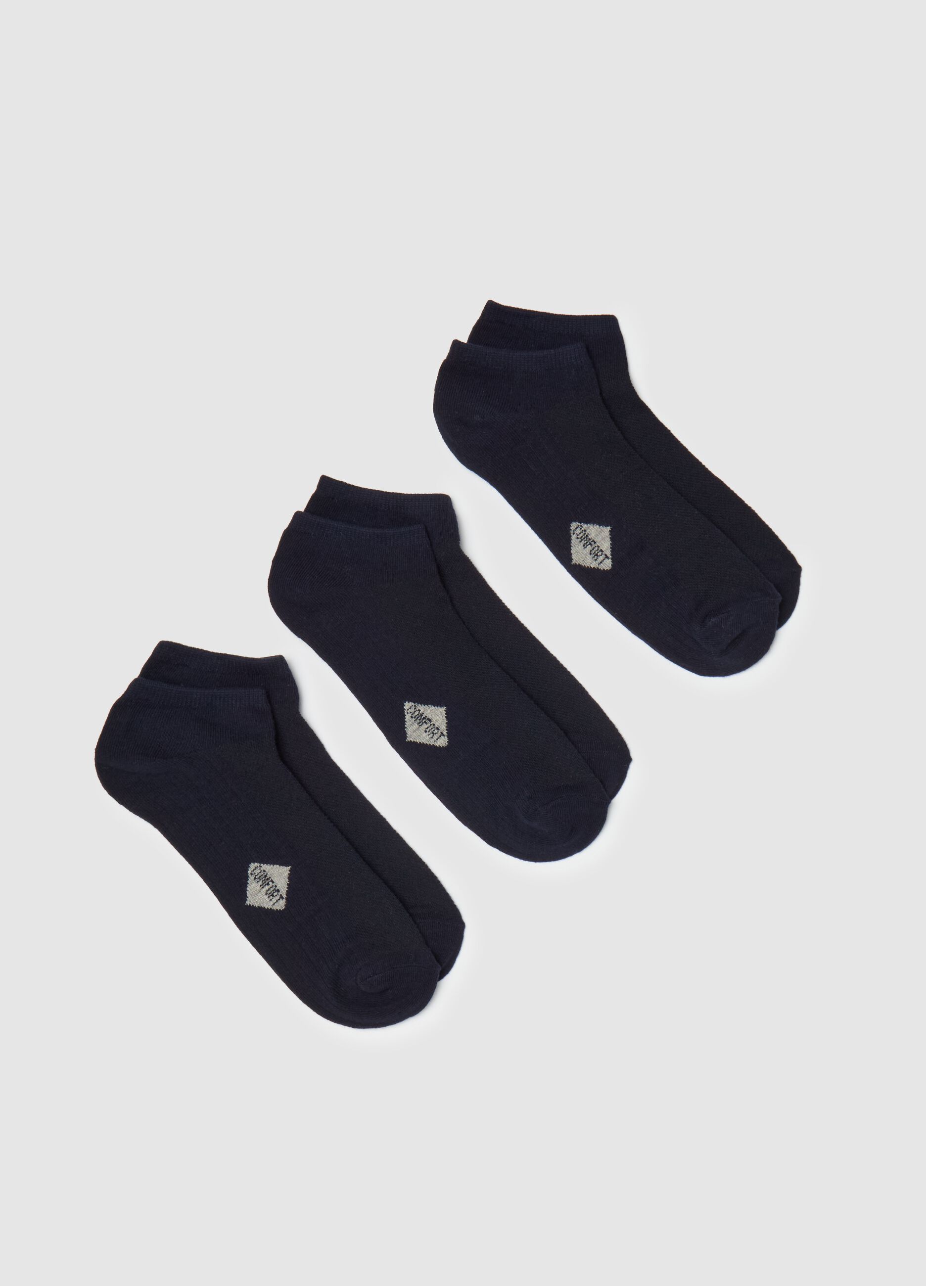 Three-pair pack stretch sneaker liners