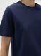 Blue pure cotton regular fit T-shirt_3