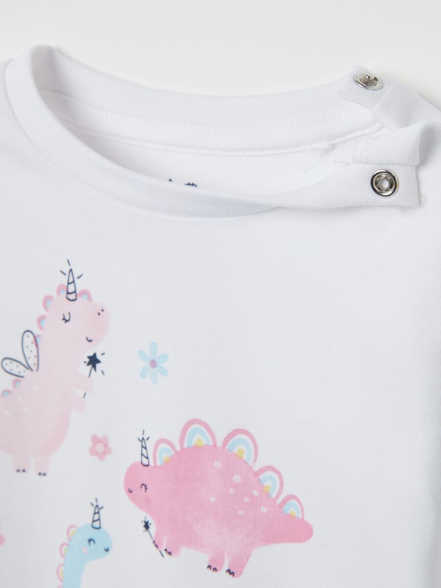 Organic cotton pyjamas with dinosaurs print_3