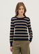 Multicoloured striped top with long sleeves regular fit_1