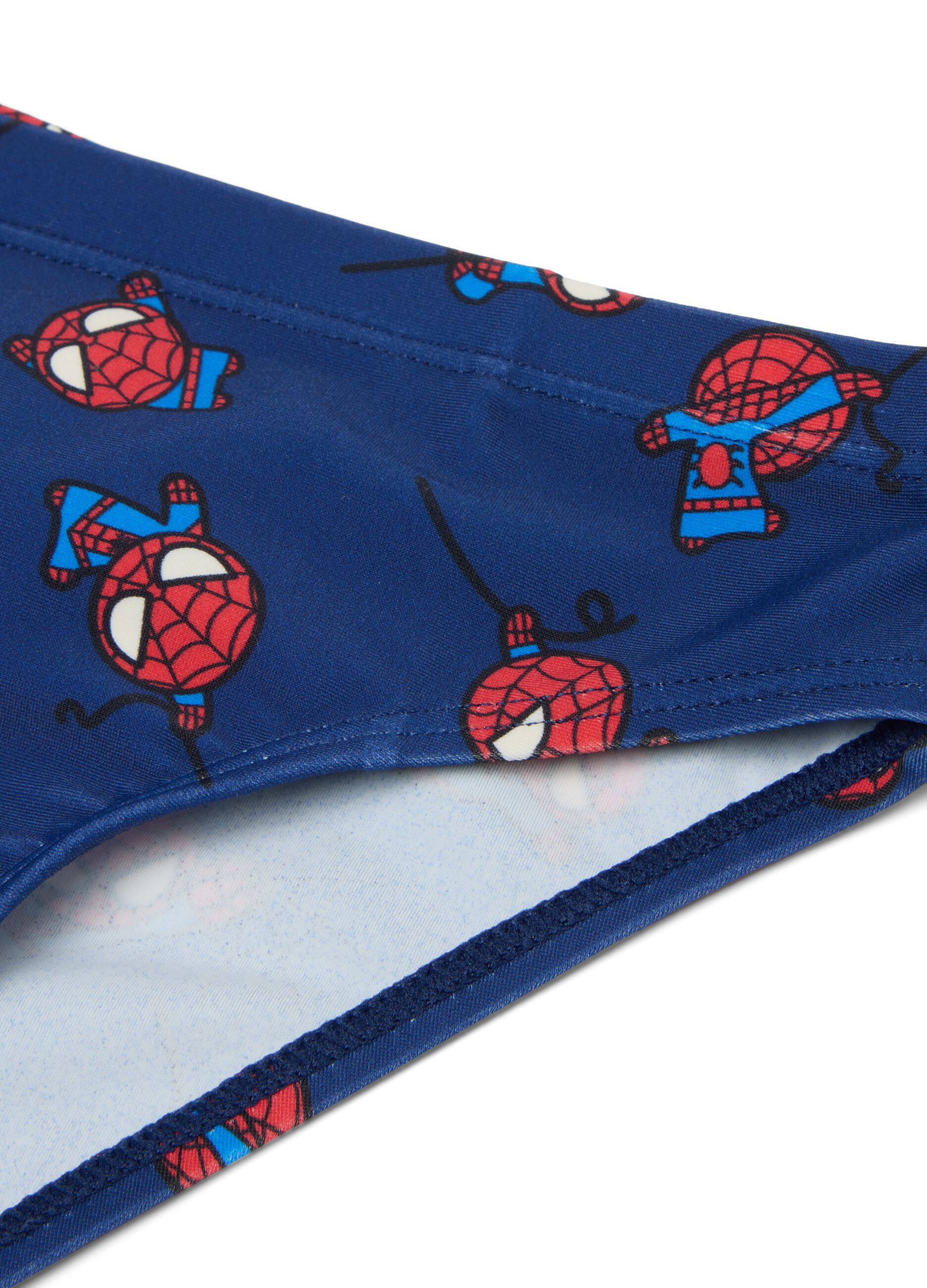 Blue Spider-Man Print Swim Briefs for Boys