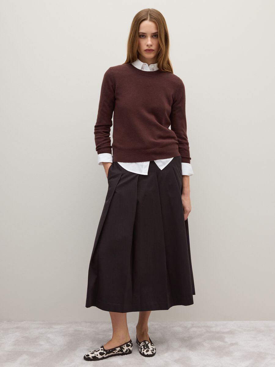Brown pure wool sweater regular fit_2