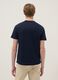 Regular fit blue pure cotton T-shirt_3