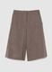 Brown Tweed Wool Blend Skirt_4