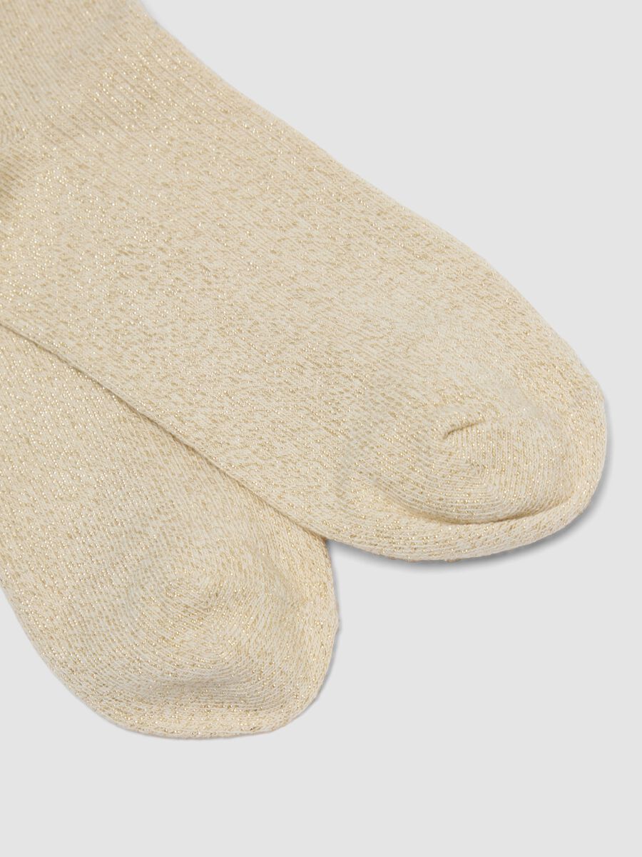 2-pack of beige organic stretch cotton socks_2