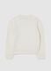 Girls' white regular fit jumper with sparkles_1