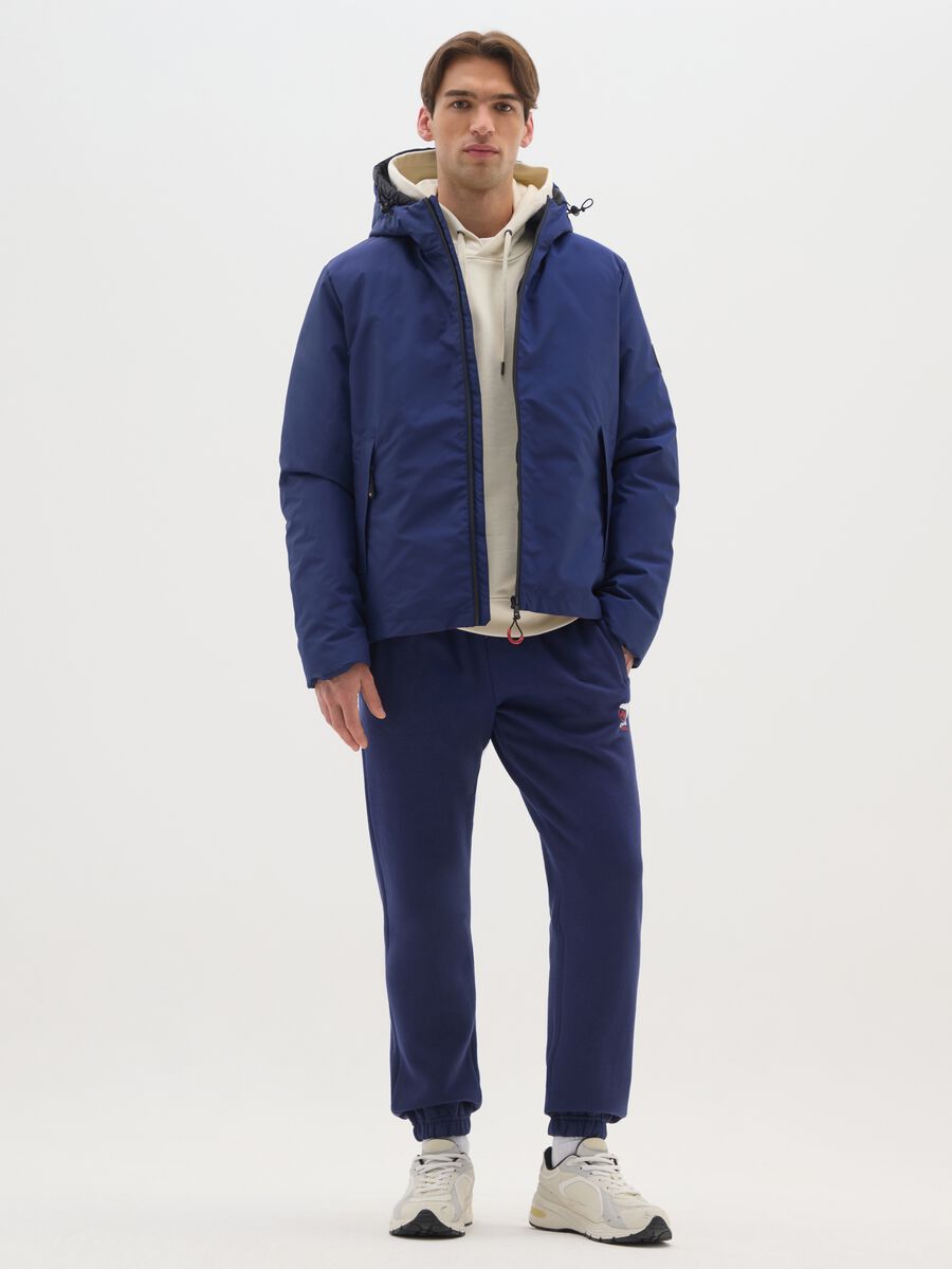 Heavy Blue Hooded Jacket_1