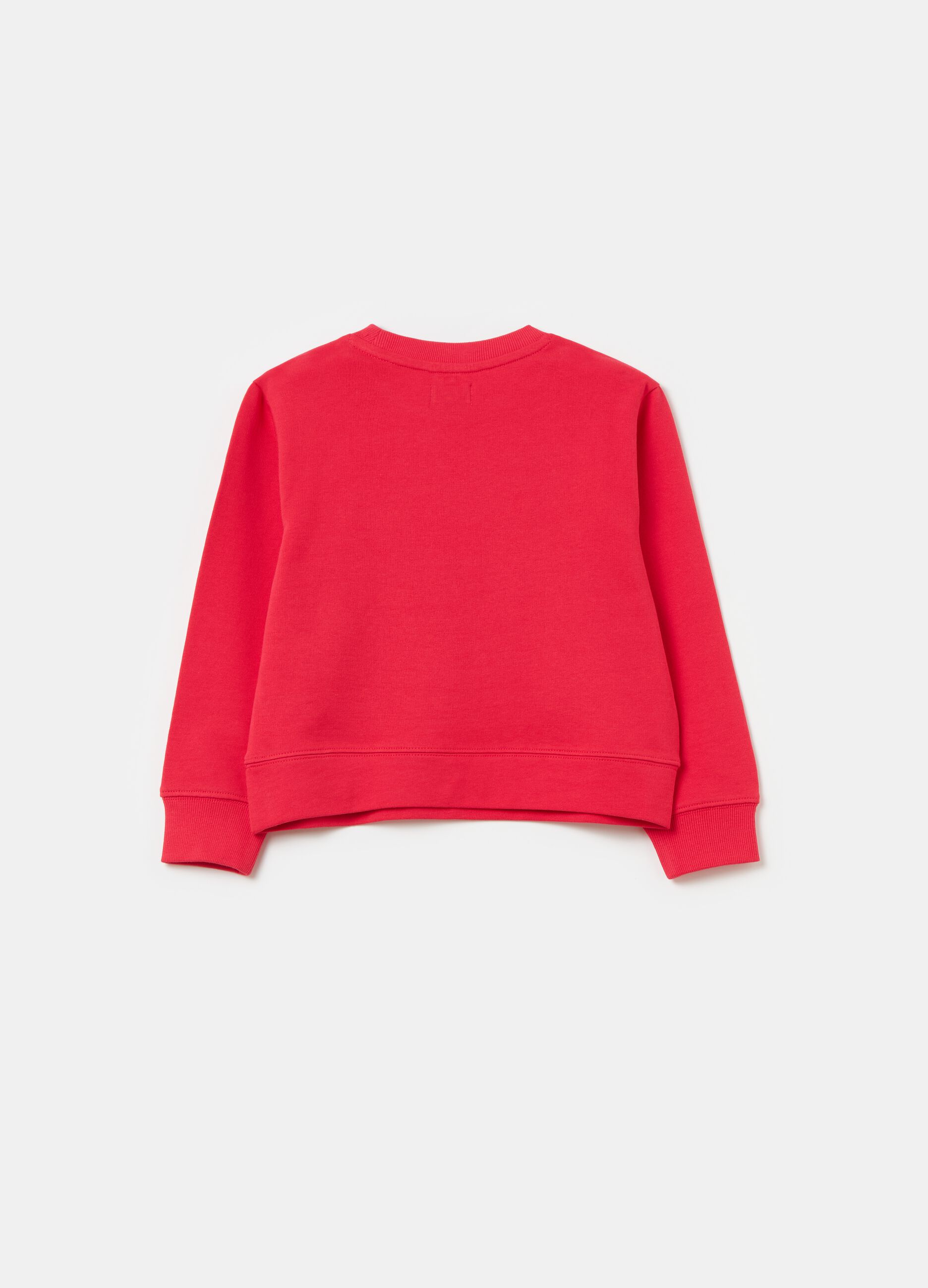 Solid colour sweatshirt in French terry