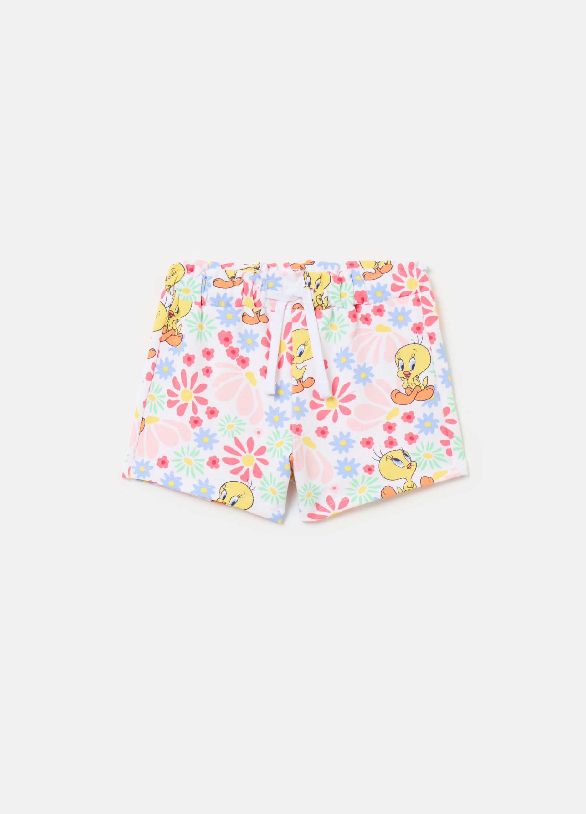 Shorts in French Terry con stampa Titti