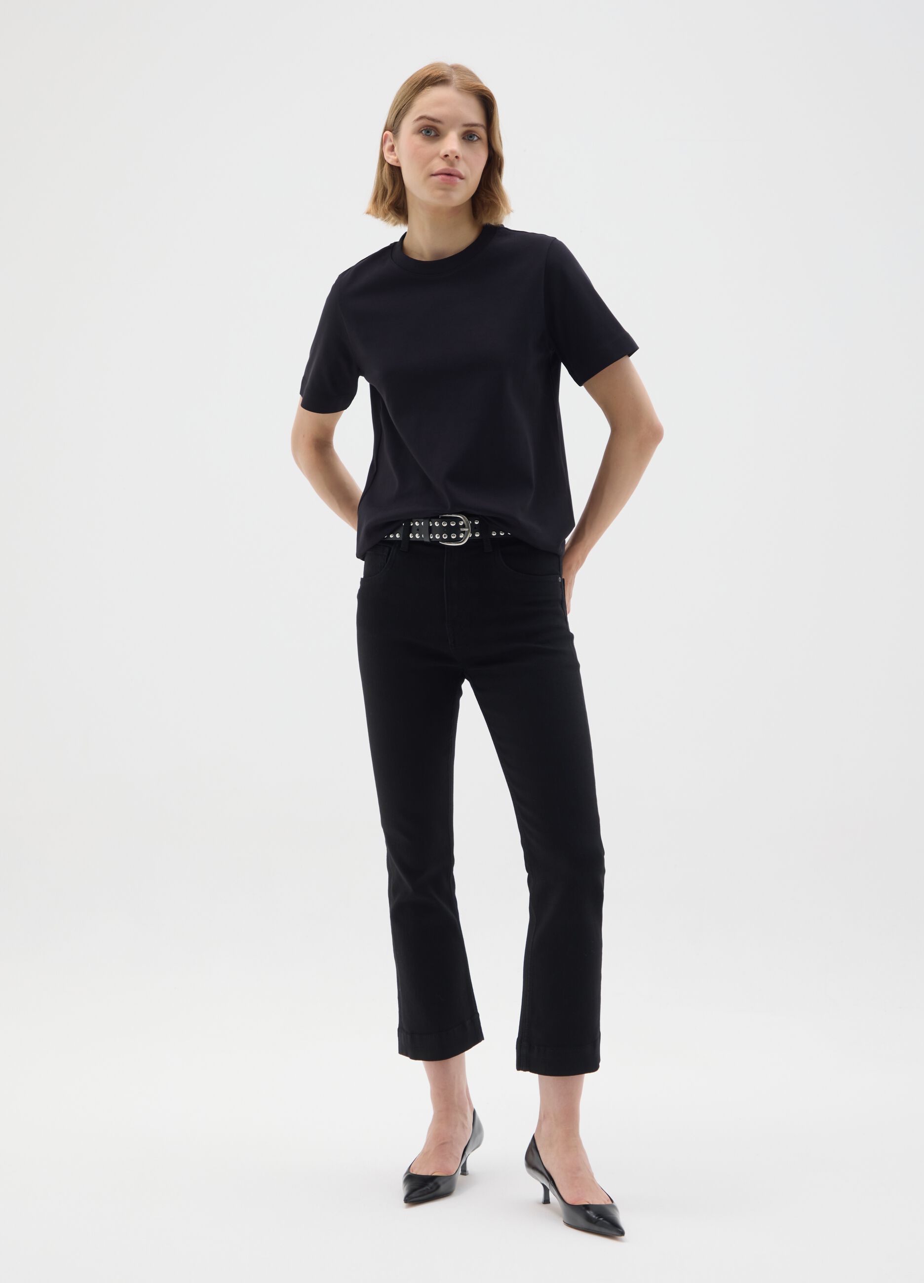 Jeans in denim nero slim fit