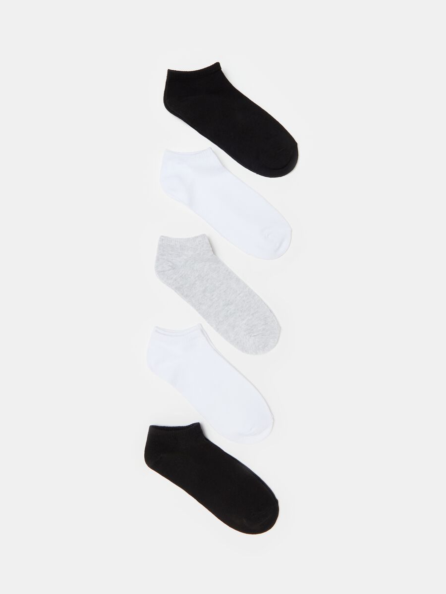 Five-pack stretch organic cotton shoe liners_0