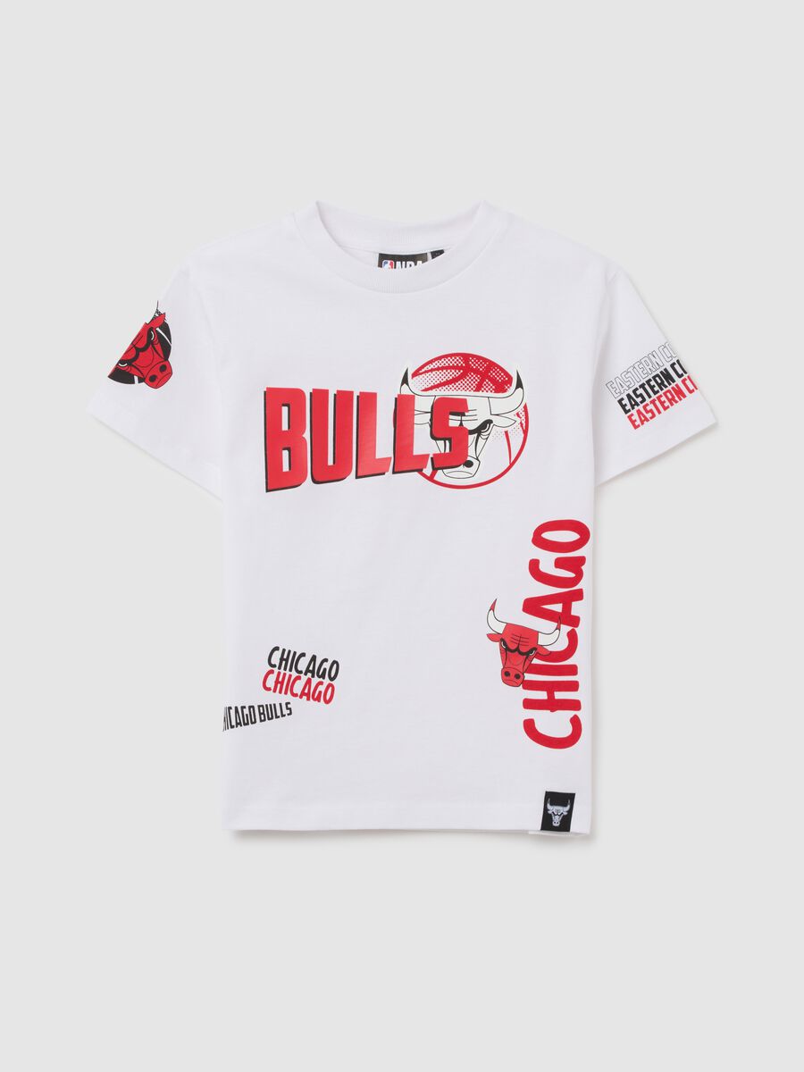 White Chicago Bulls T-shirt for kids_0