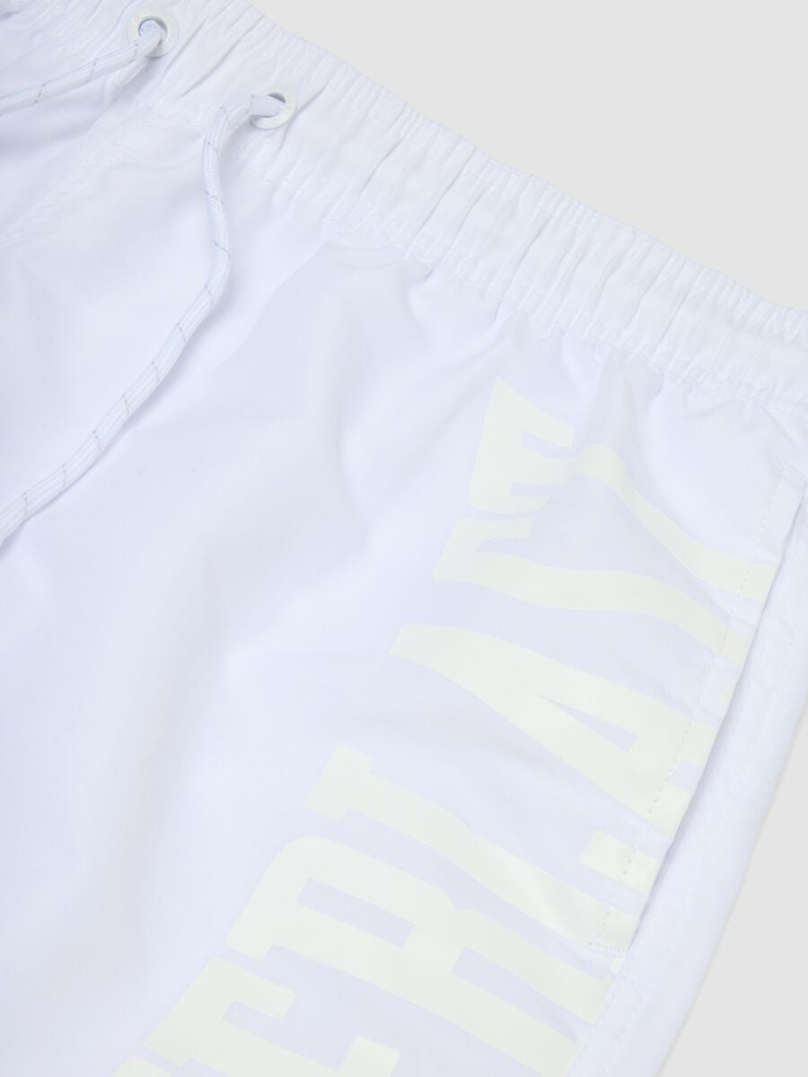 White swim shorts with drawstring_1