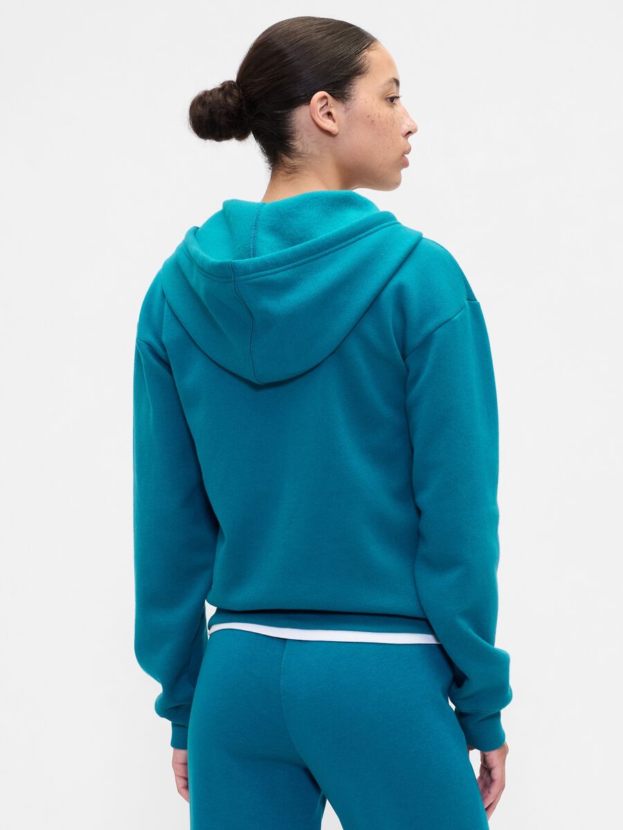 Blue Hoodie with Full Zip_2