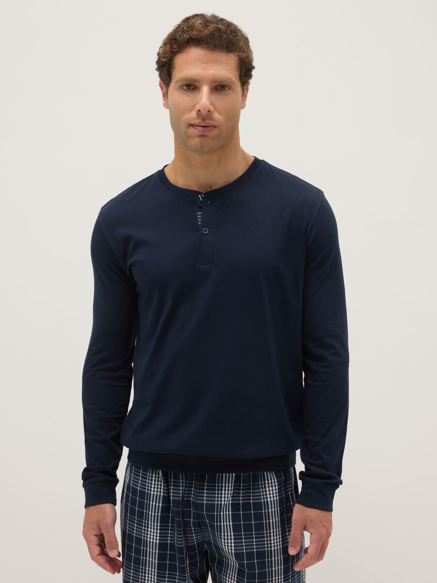 Multicolour pure cotton regular fit pyjamas_1