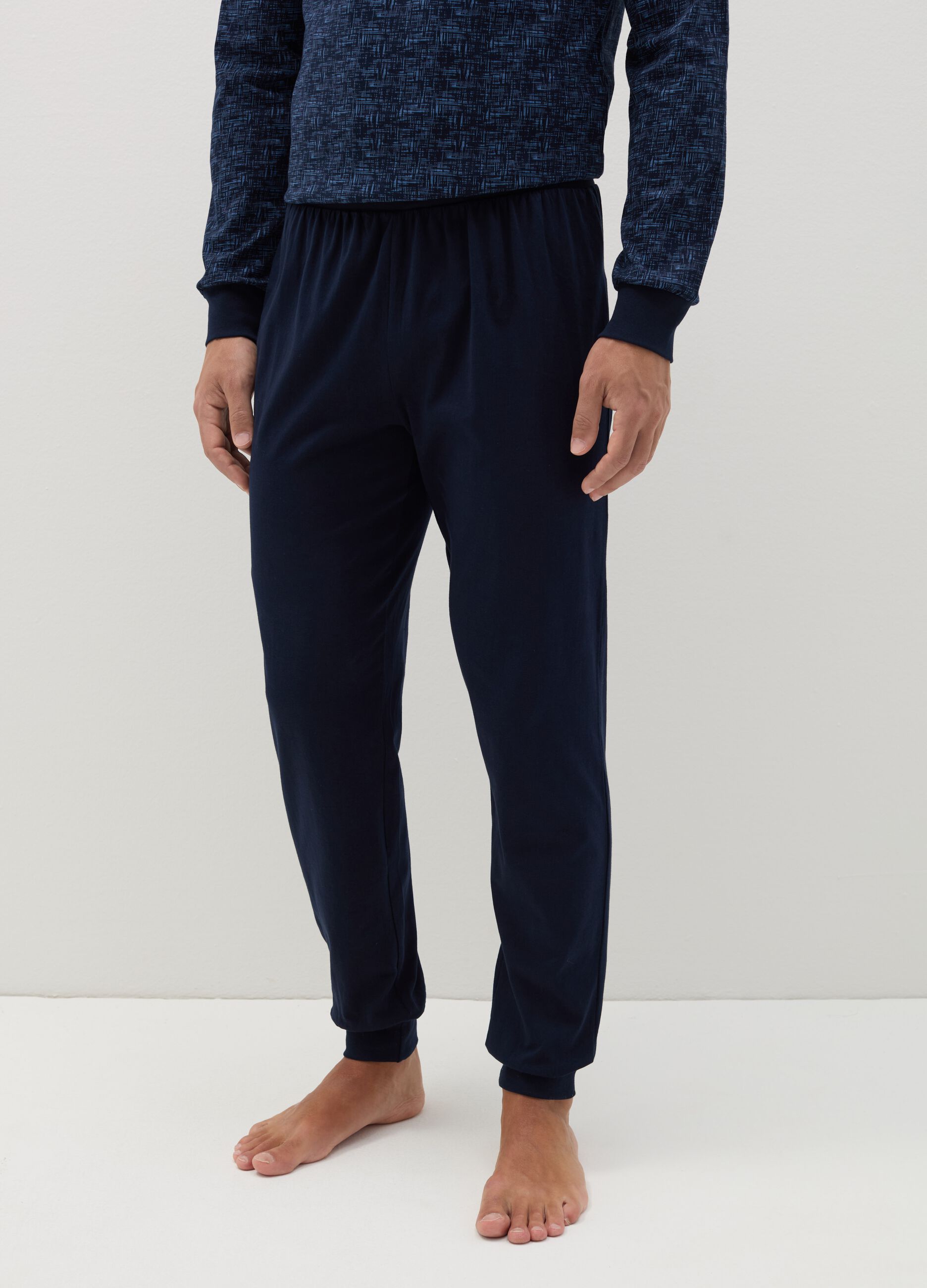 Cotton pyjamas with print