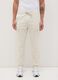 Men&rsquo;s cargo trousers in beige stretch cotton with regular fit_1
