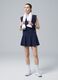 Gonna sportiva blu in tessuto tecnico elasticizzato con shorts integrati ALTAVIA COURT_1