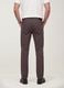 Brown regular-fit stretch cotton twill trousers_2