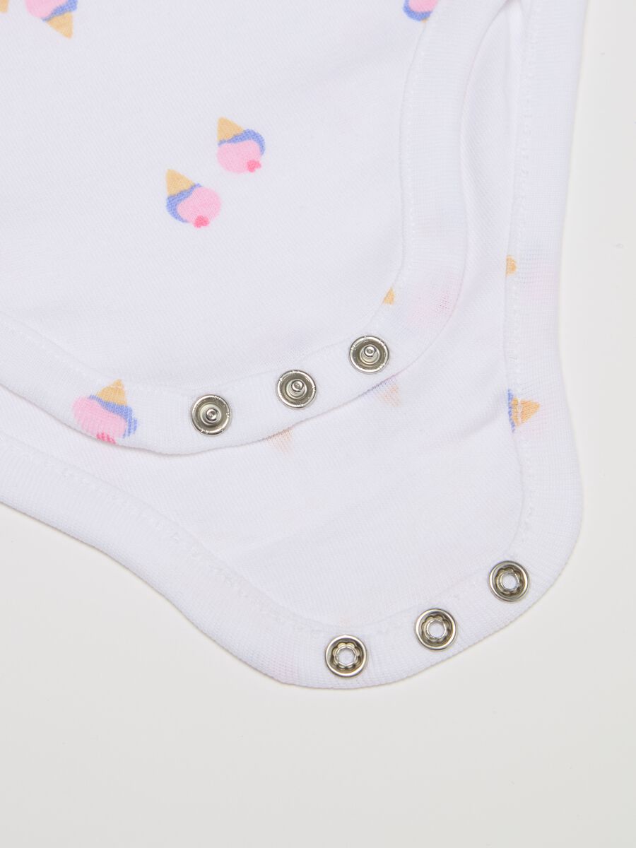 Two-pack sleeveless bodysuits in organic cotton with print_2
