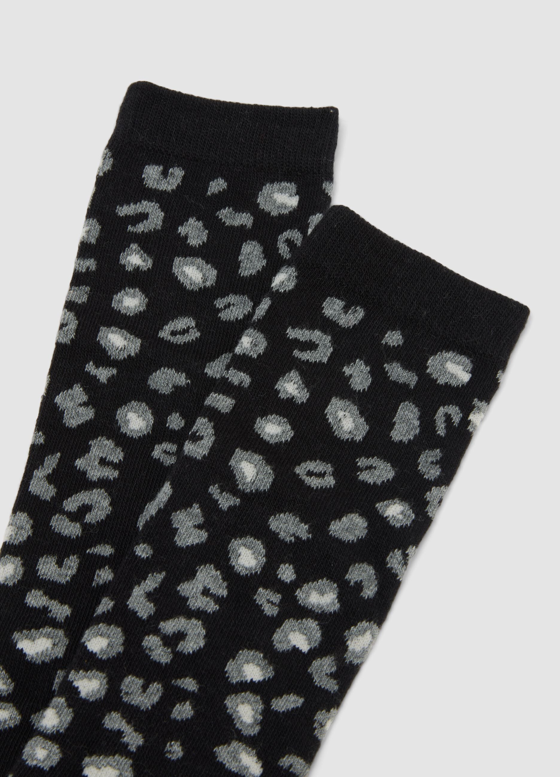 3-pack of black stretch organic cotton socks