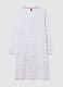 White nightdress with pink print_4