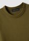 Green pure cotton crew-neck T-shirt, regular fit_5