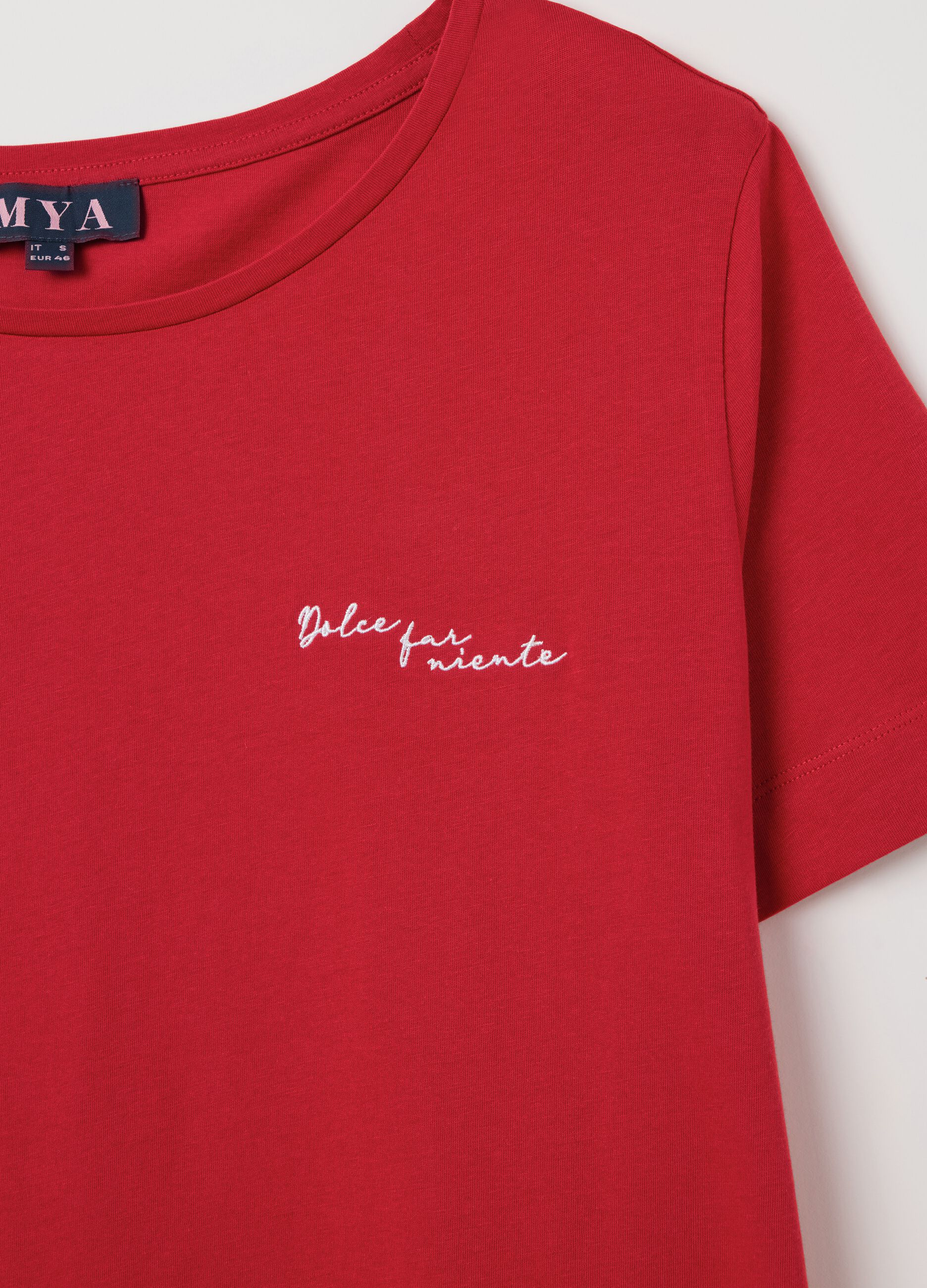 Red pure cotton Mya T-shirt