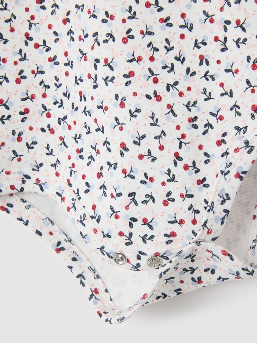 Multicoloured pure cotton baby bodysuit_2