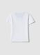 White pure cotton T-shirt for baby boy with print_1