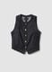 Blue denim waistcoat in pure cotton, regular fit_0