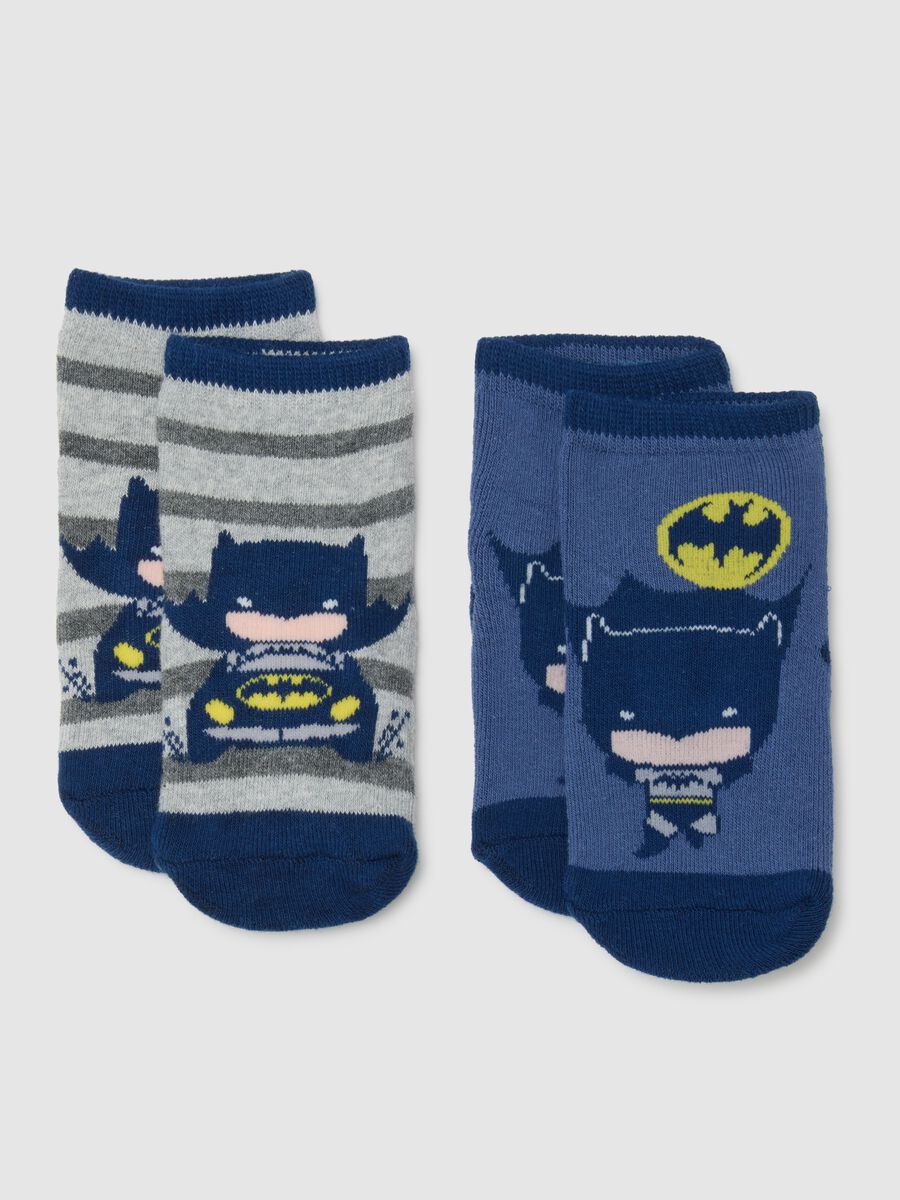 Multicolour infant non-slip cotton blend socks bipack_0