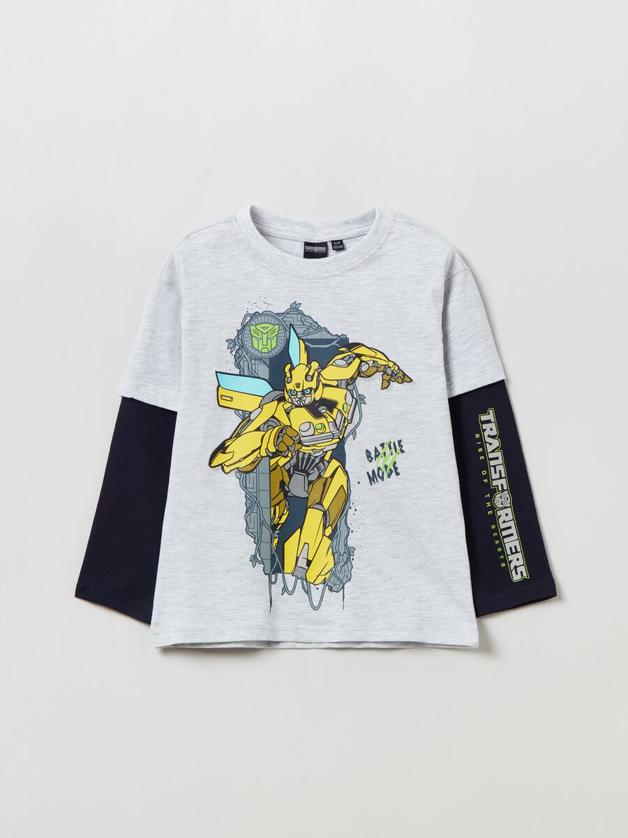 T-shirt maniche lunghe stampa Transformers_0