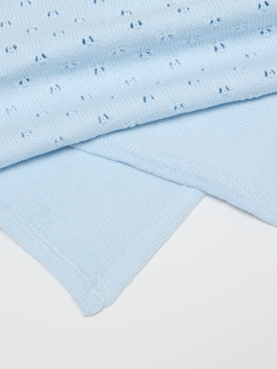 Baby Blue Cotton Blanket_2