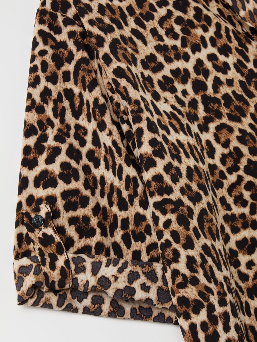 Animal print blouse with kimono sleeves_5