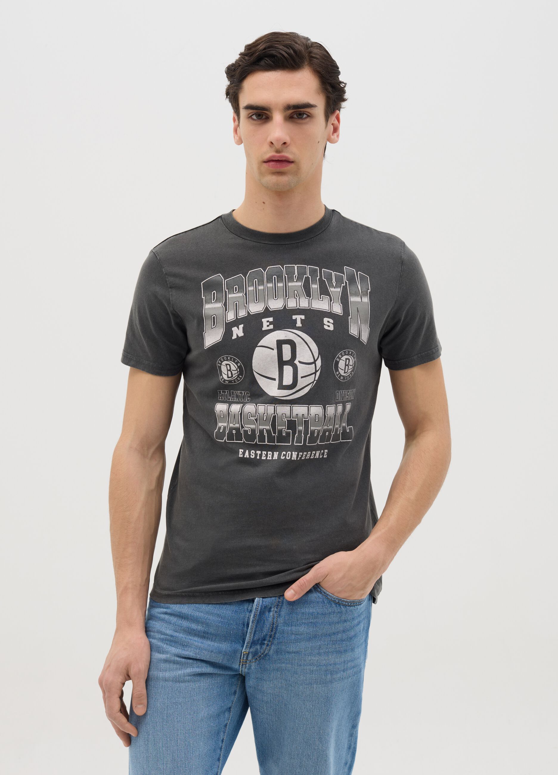 Grey NBA Los Angeles Lakers T-shirt