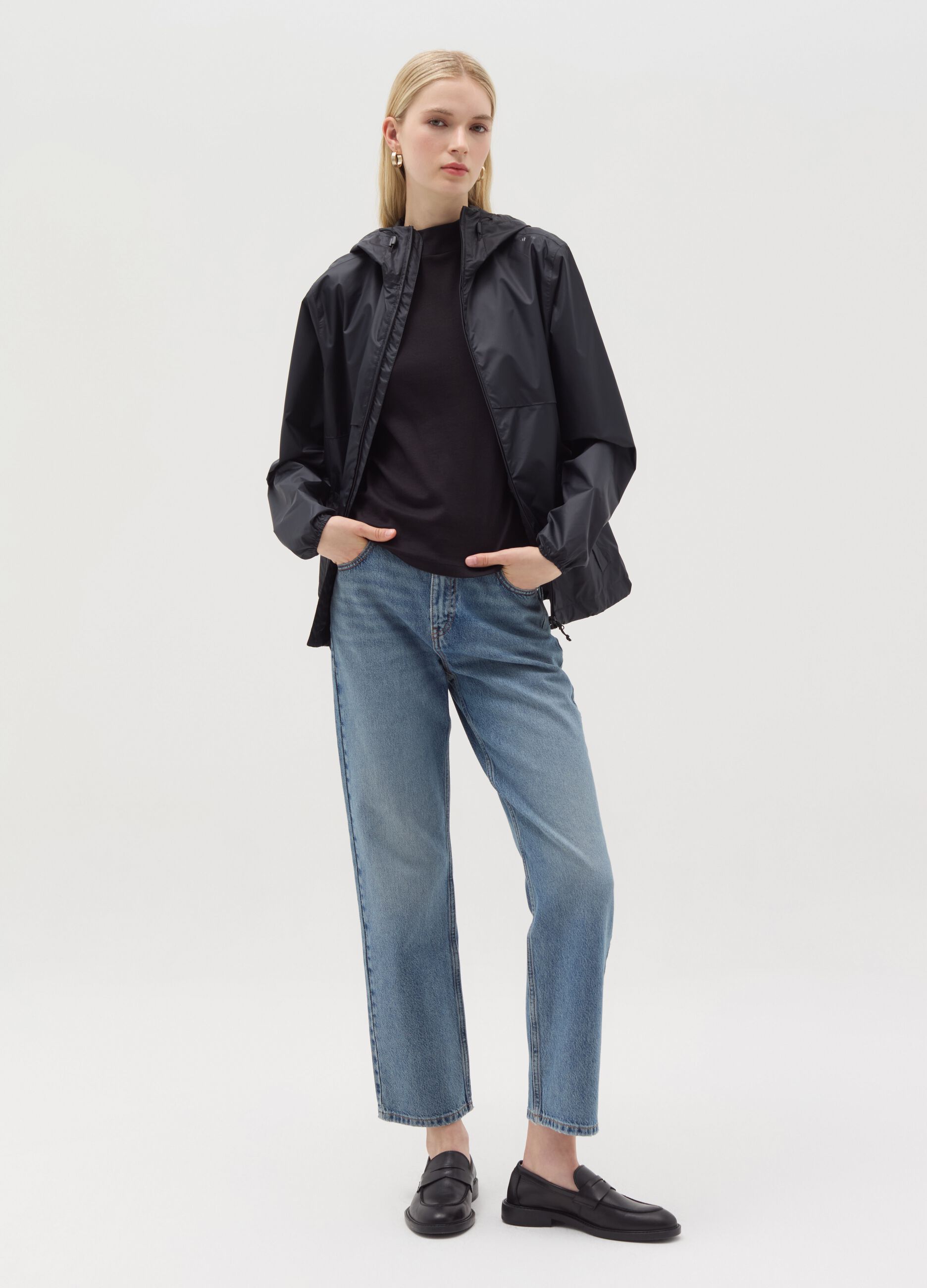 Giacca impermeabile full-zip