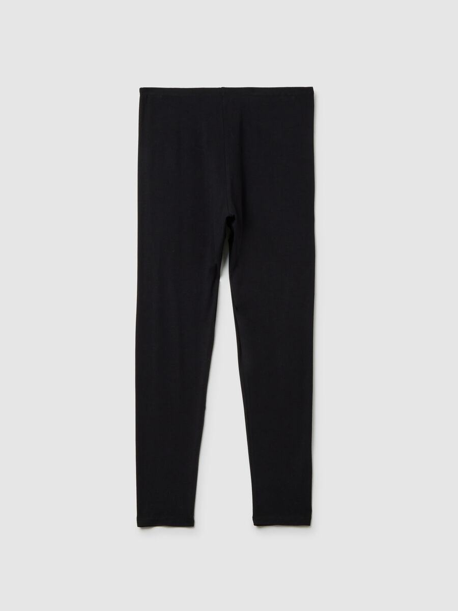 Black Stretch Maternity Leggings_4