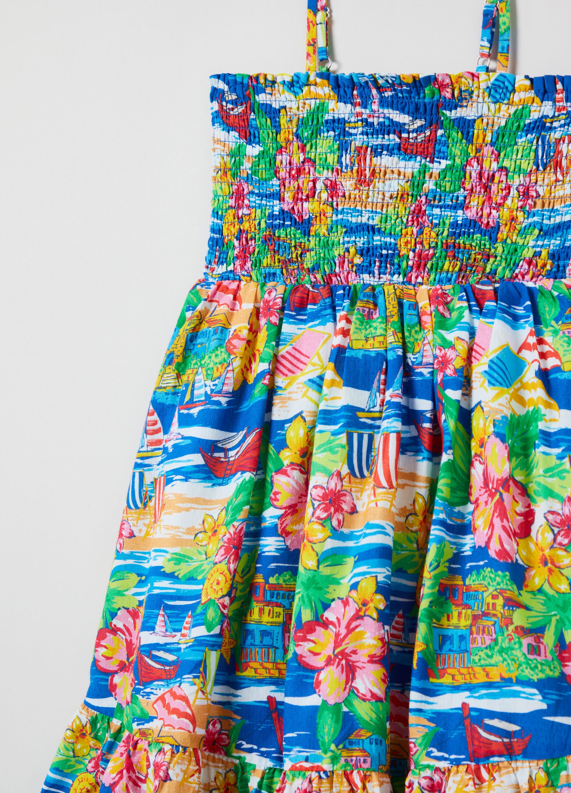 Vestito smanicato con stampa_2