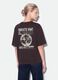 Grey pure cotton oversized T-shirt with chest slogan_1