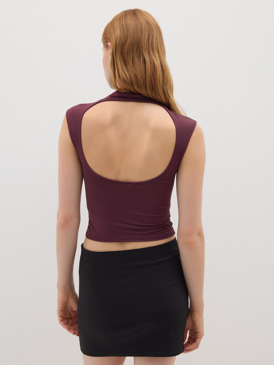 Sleeveless Bordeaux Top_3