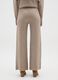 Beige regular fit palazzo trousers_2