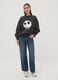 Black 100% cotton sweatshirt with The Nightmare Before Christmas print_1