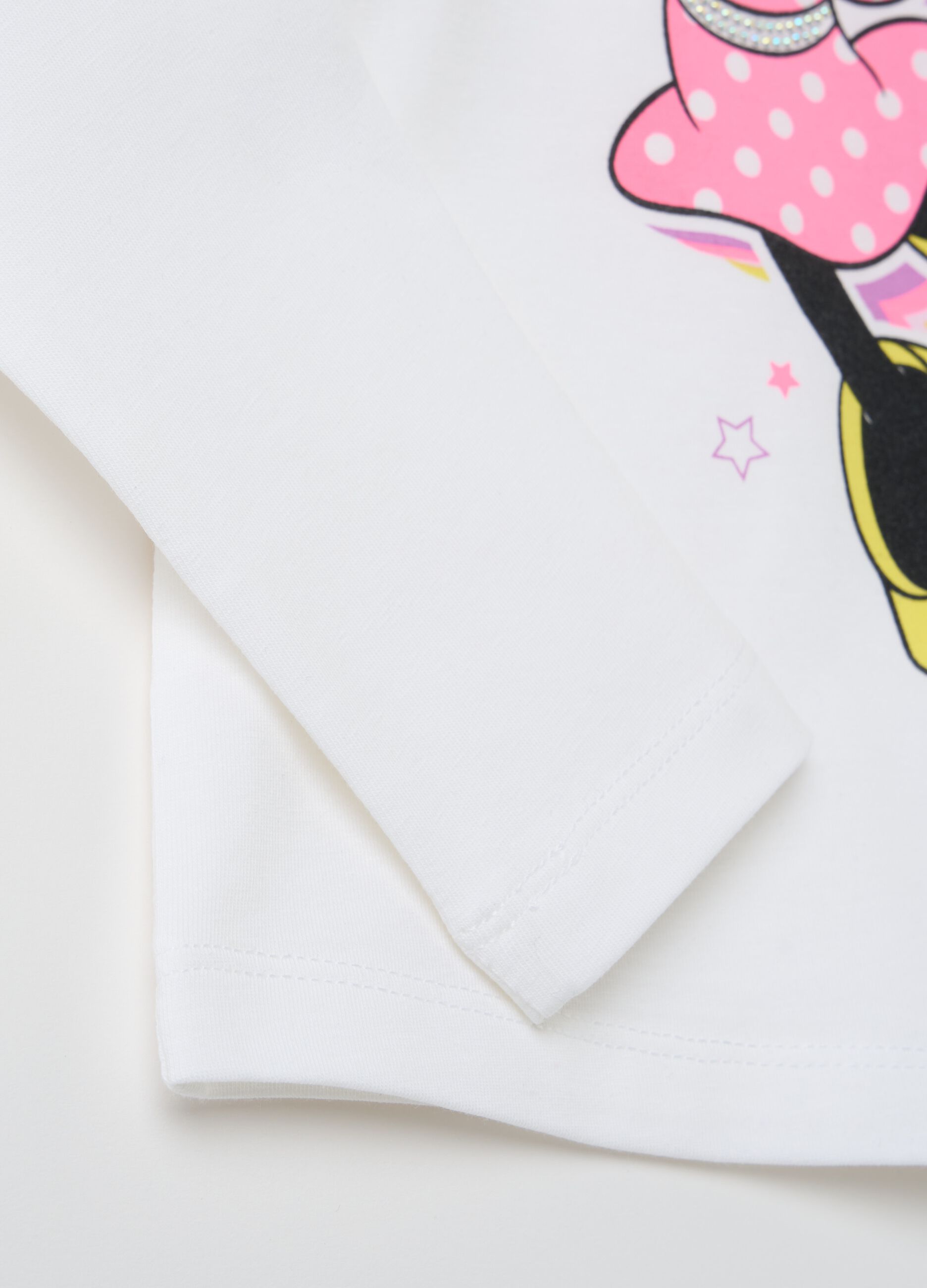 Long-sleeved T-shirt with Minnie Mouse print