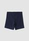 Blue organic cotton shorts_1