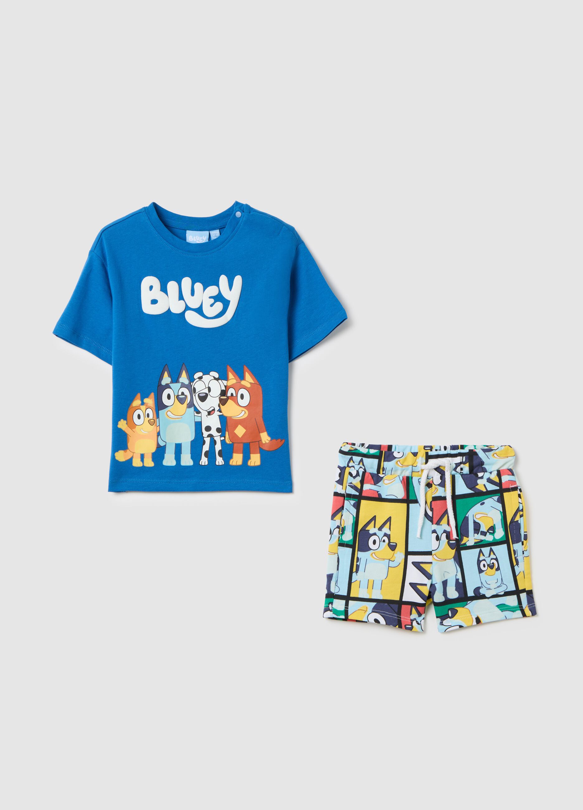 Blue jogging set with Bluey print