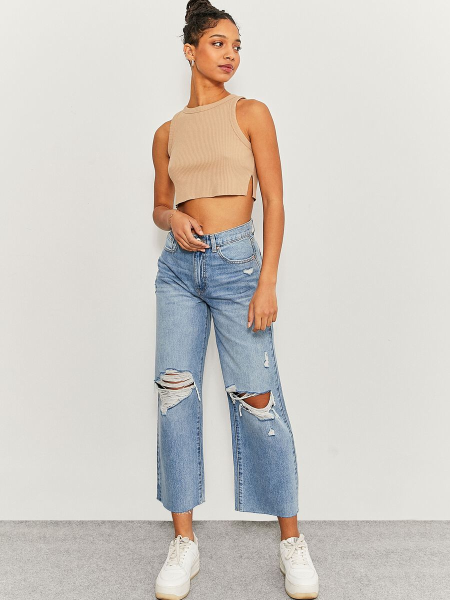 Jeans straight fit cropped_0