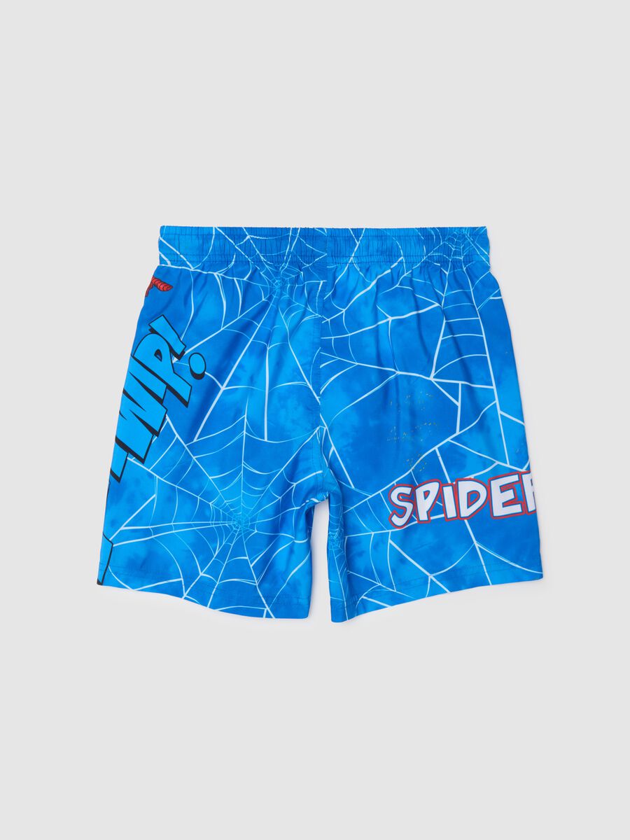 Children's Swimsuit in Multicolour Fabric Regular Fit with Spider-Man Print_1