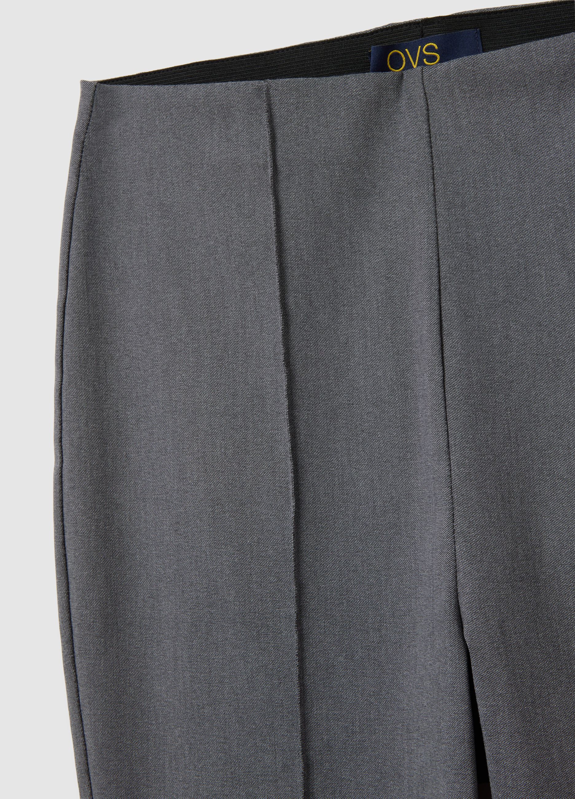 Women's Grey Regular Fit Trousers